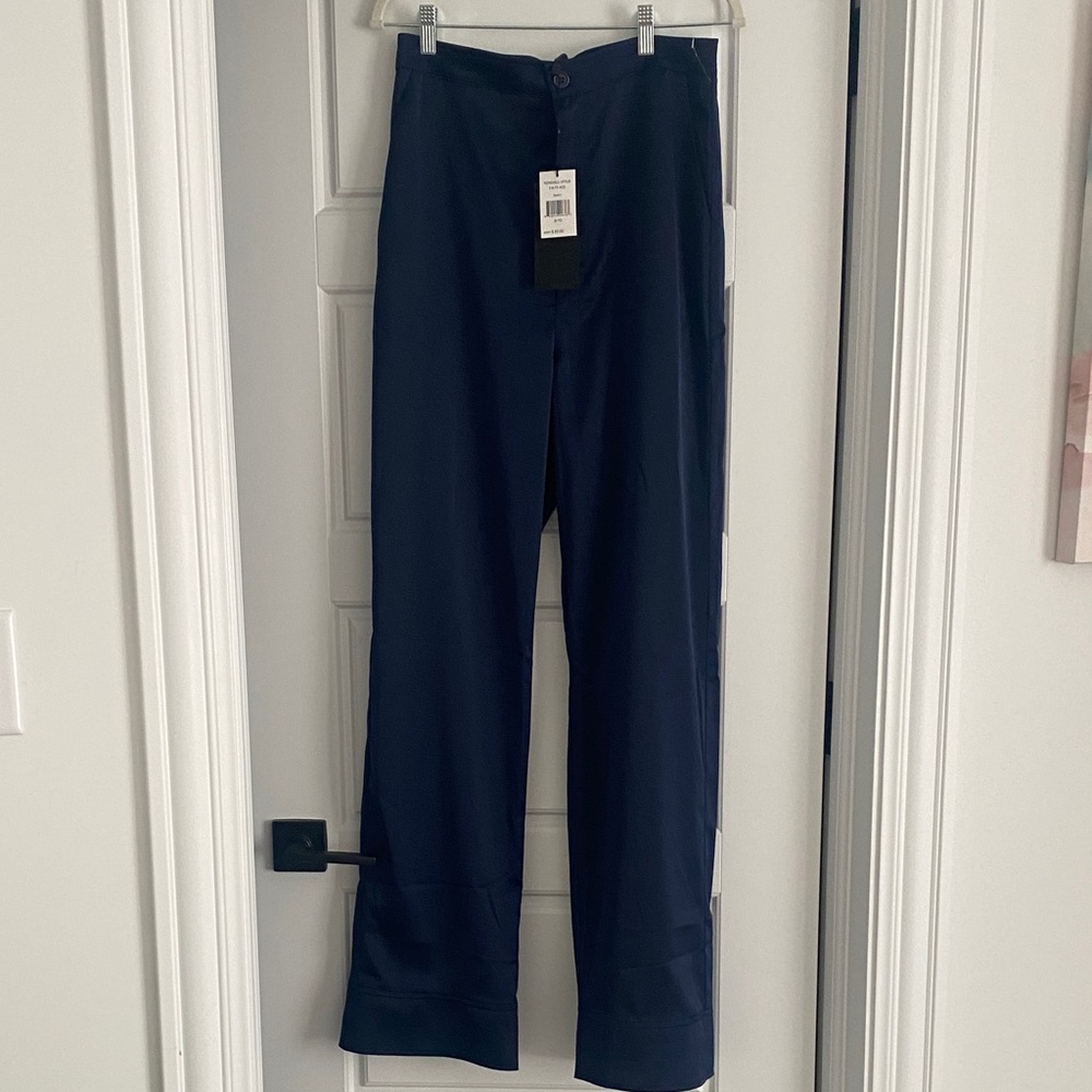 Kendall & Kylie Navy Wide Leg Pants